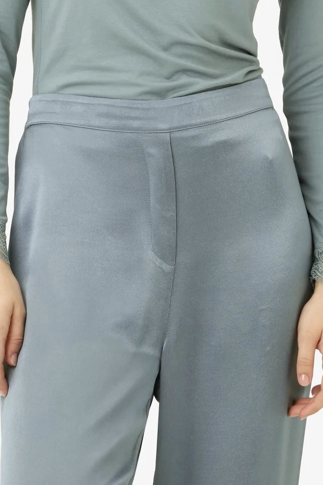 Noa Noa - Dea Satin Trousers Green - 2