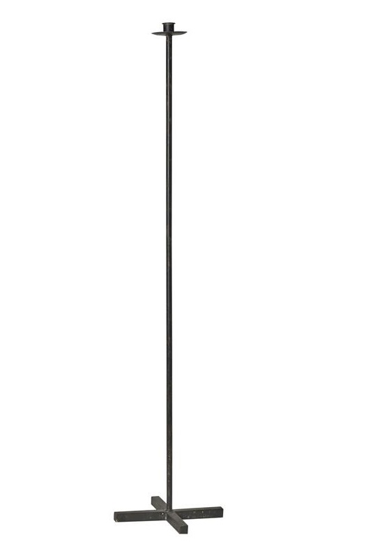 Ljusstake - Golvljusstake - Antiksvart - 19x110 cm - 3