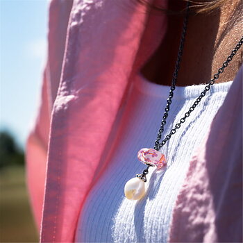 Trollbeads Peach Blossom glaskula