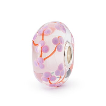 Trollbeads Peach Blossom glaskula