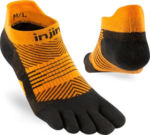 Injinji Women's Run Lightweight No-Show Tiger