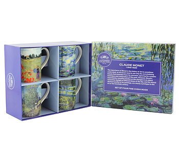 Claude Monet - 4-pack muggar i presentkartong