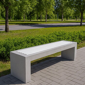 Betongbänk Tjock Hortensia 160x40x45cm