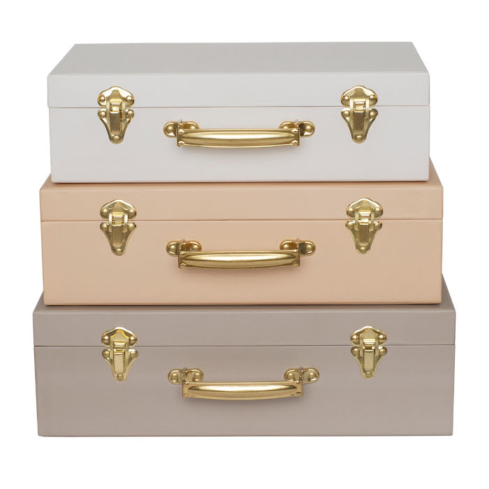 Koffert Beige 3-pack