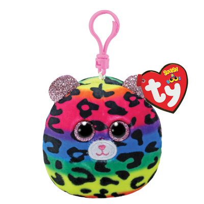 TY Squishy Beanies Clip Dotty, Leopard