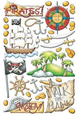 Stickers Epoxy - Pirates by Renae Lindgren