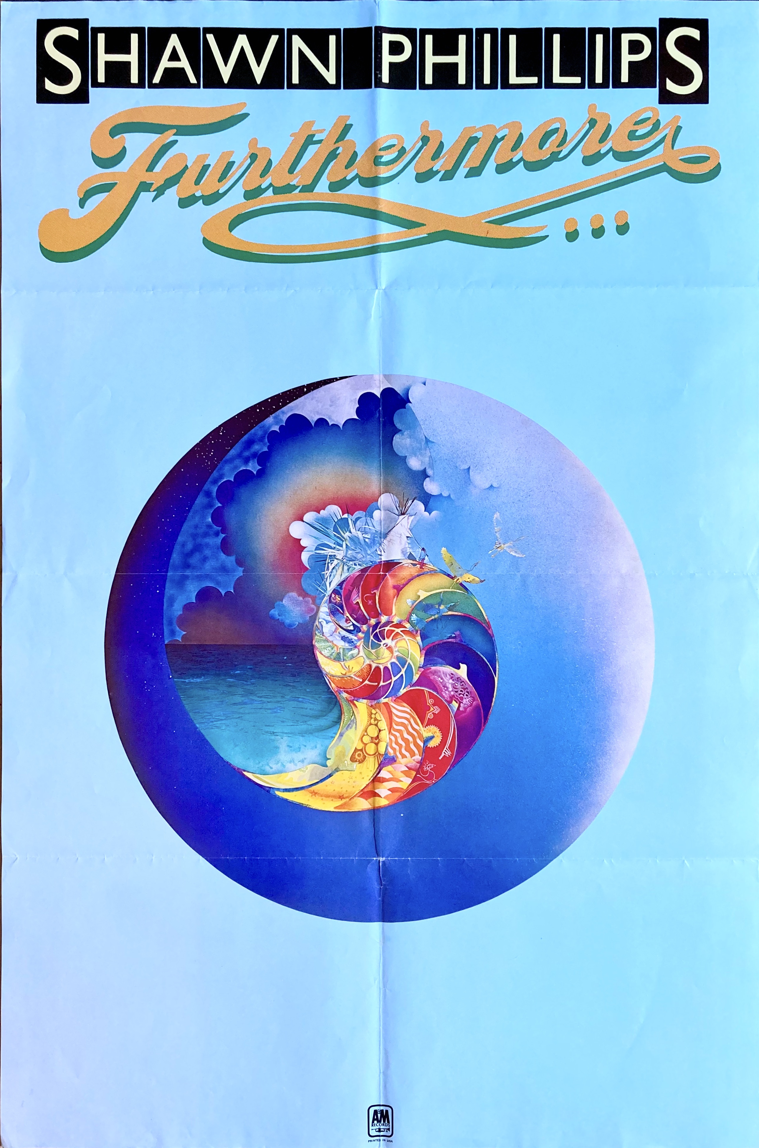 Nostalgipalatset SHAWN PHILLIPS Furthermore (1974) LP promo poster