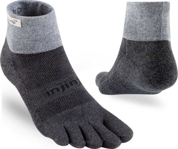 Injinji Trail Midweight Mini-Crew Granite