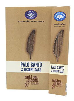Native Soul Smudge Rökelse Stickor -  Palo Santo / Desert  Sage (Öken Salvia) - Fairtrade 
