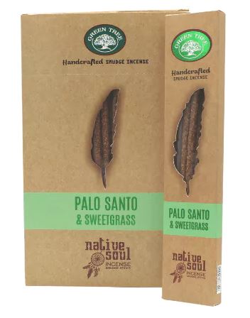 Native Soul Smudge Rökelse Stickor - Palo Santo / Sweetgrass  - Fairtrade 