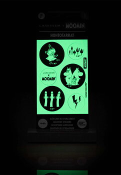 Mumin Glow In The Dark klistermärken  - Lilla My