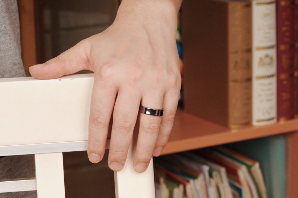 Ring i Koppar med Magneter -Svart - 2
