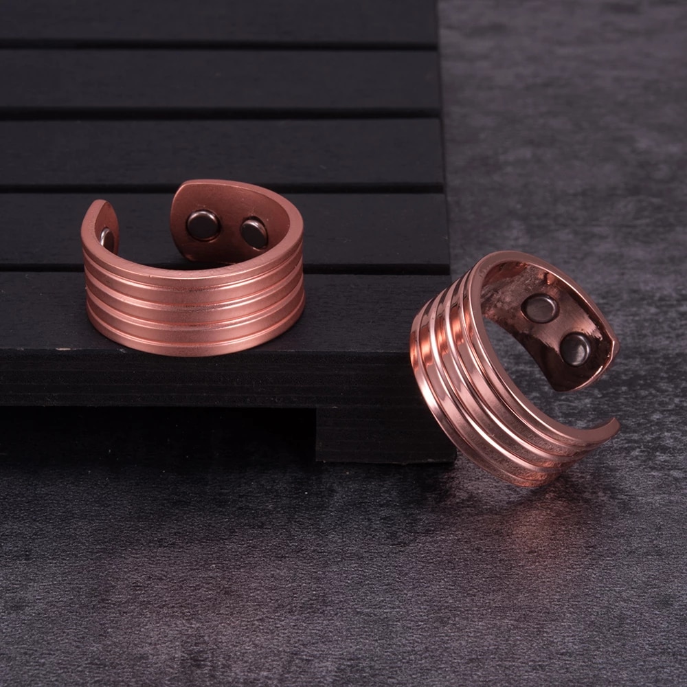 Ring i Koppar med Magneter - 2