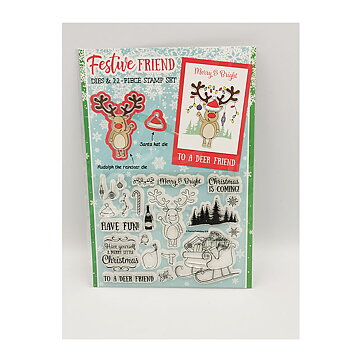  Practical Publishing International Clear Stamps - Christmas Festive Friend