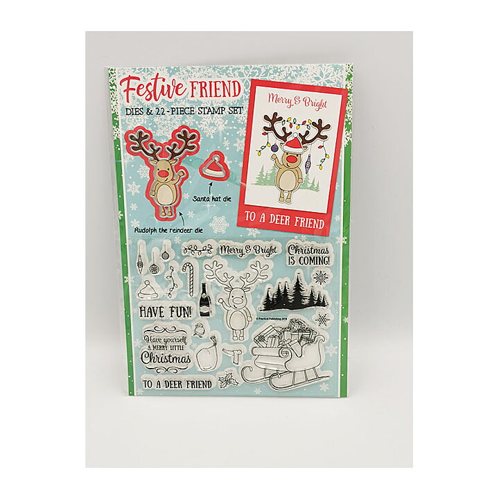  Practical Publishing International Clear Stamps - Christmas Festive Friend