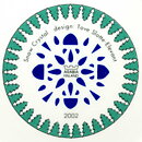 Tove Slotte-Elevant (Snow Crystal 2002) Colorful Wall Plate with Modern Decor 23 cm (with Box)