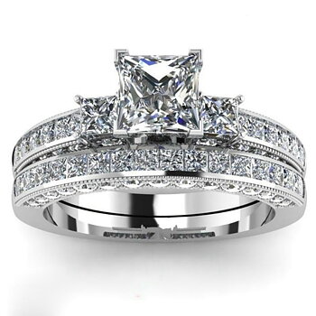 Dubbla ringar med Cubic Zirconia och i 925 Sterling Silverplätering