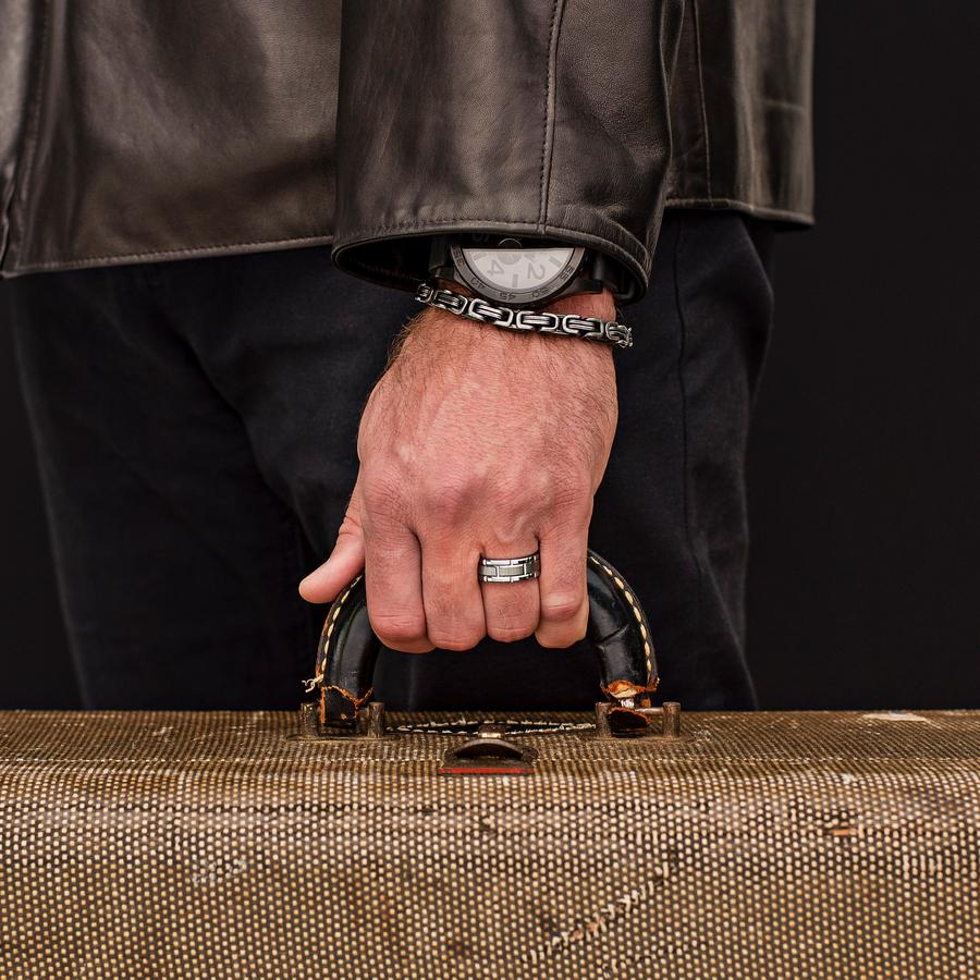 Ring i rosfritt stål - 4