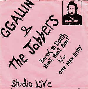 GG Allin & The Jabbers – Bored To Death - EP (Rosa omslag / Orange vinyl)