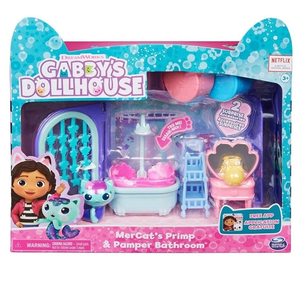 Gabby's Dollhouse Deluxe Room - MerCat's Bathroom