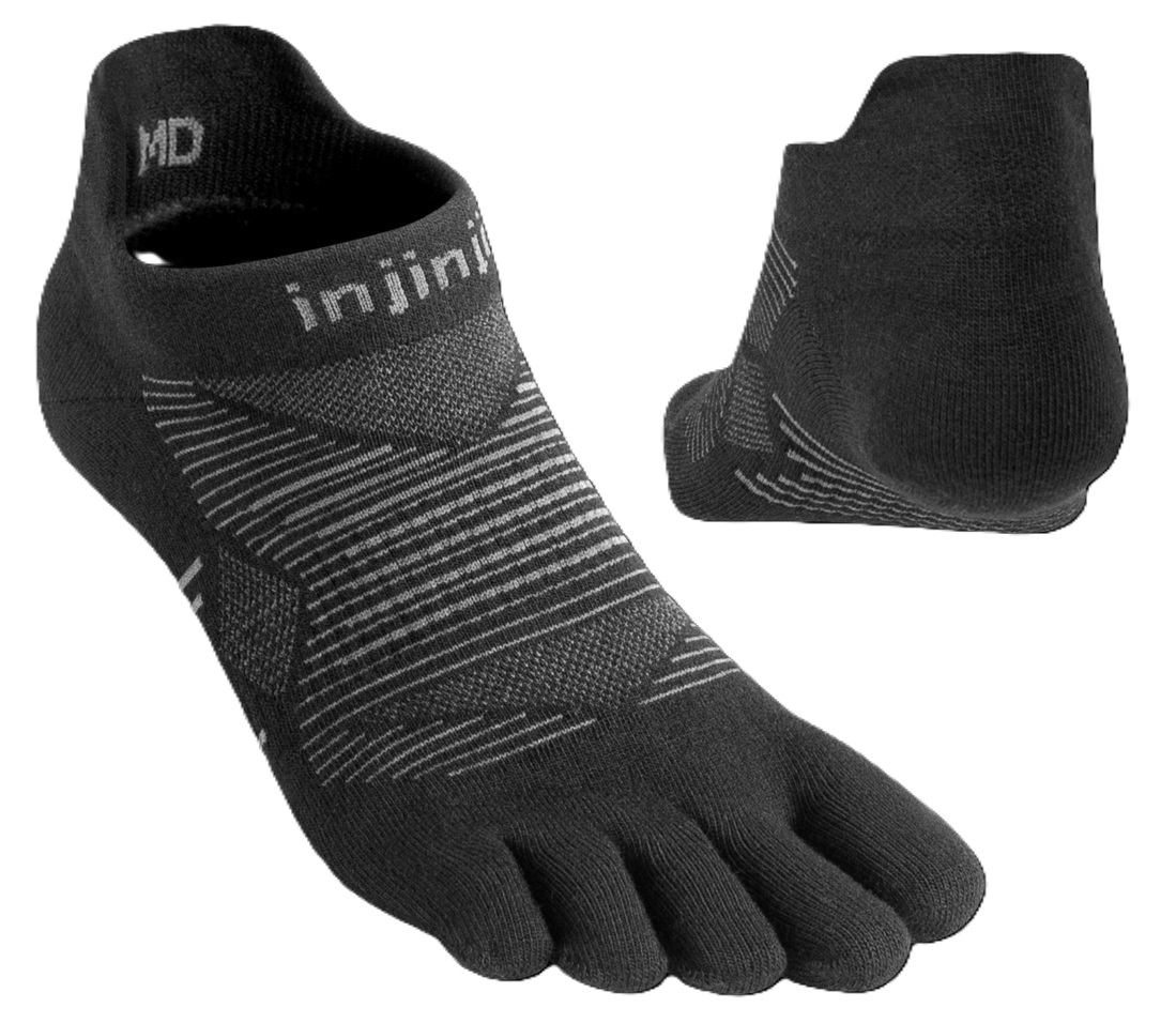 Injinji Run Lightweight No-Show Noir
