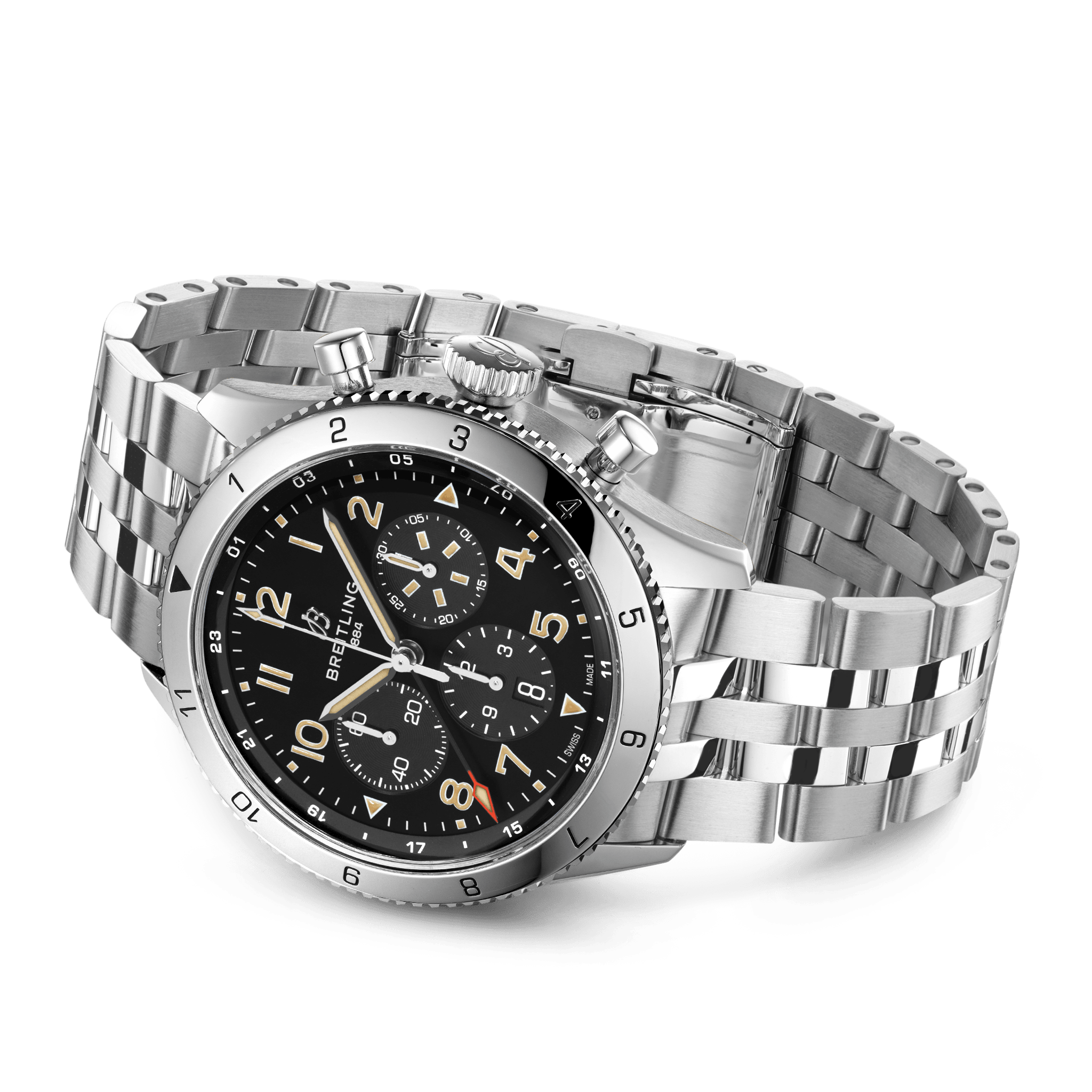AB04453A1B1A1 Breitling Super AVI B04 Chronograph GMT 46 P-51 Mustang