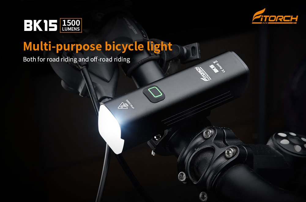 Cykellampa 1500 lumen BK15, Fitorch