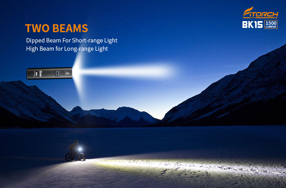 Cykellampa 1500 lumen BK15, Fitorch - 3