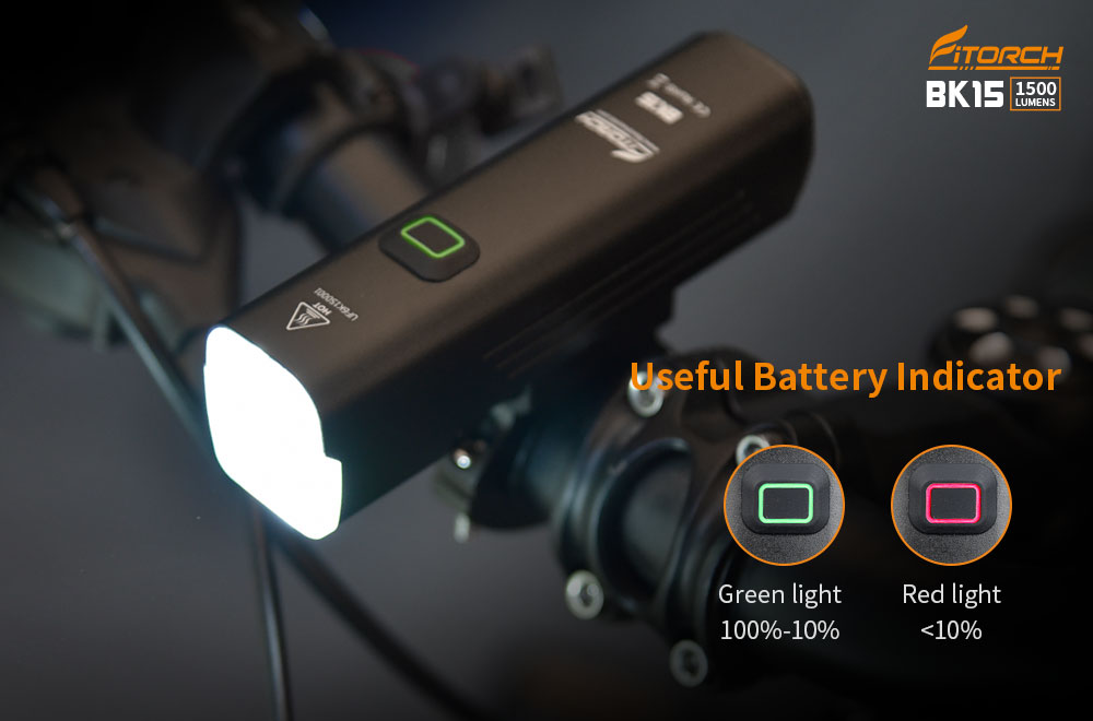 Cykellampa 1500 lumen BK15, Fitorch - 10