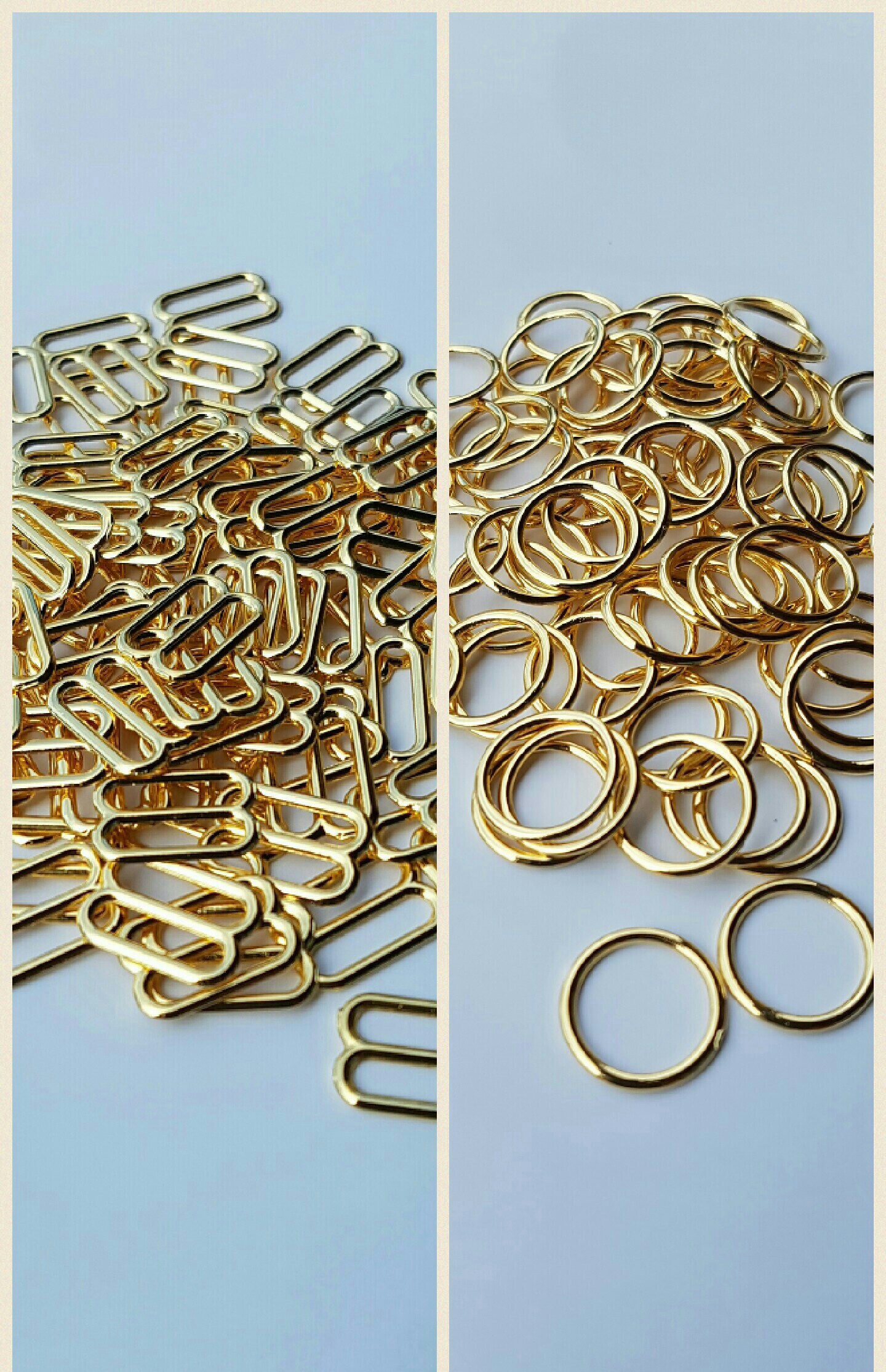 Set ring & slider 15 mm - Gold