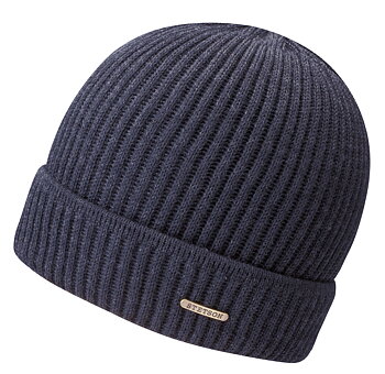 Stickad beanie Stetson,  navy