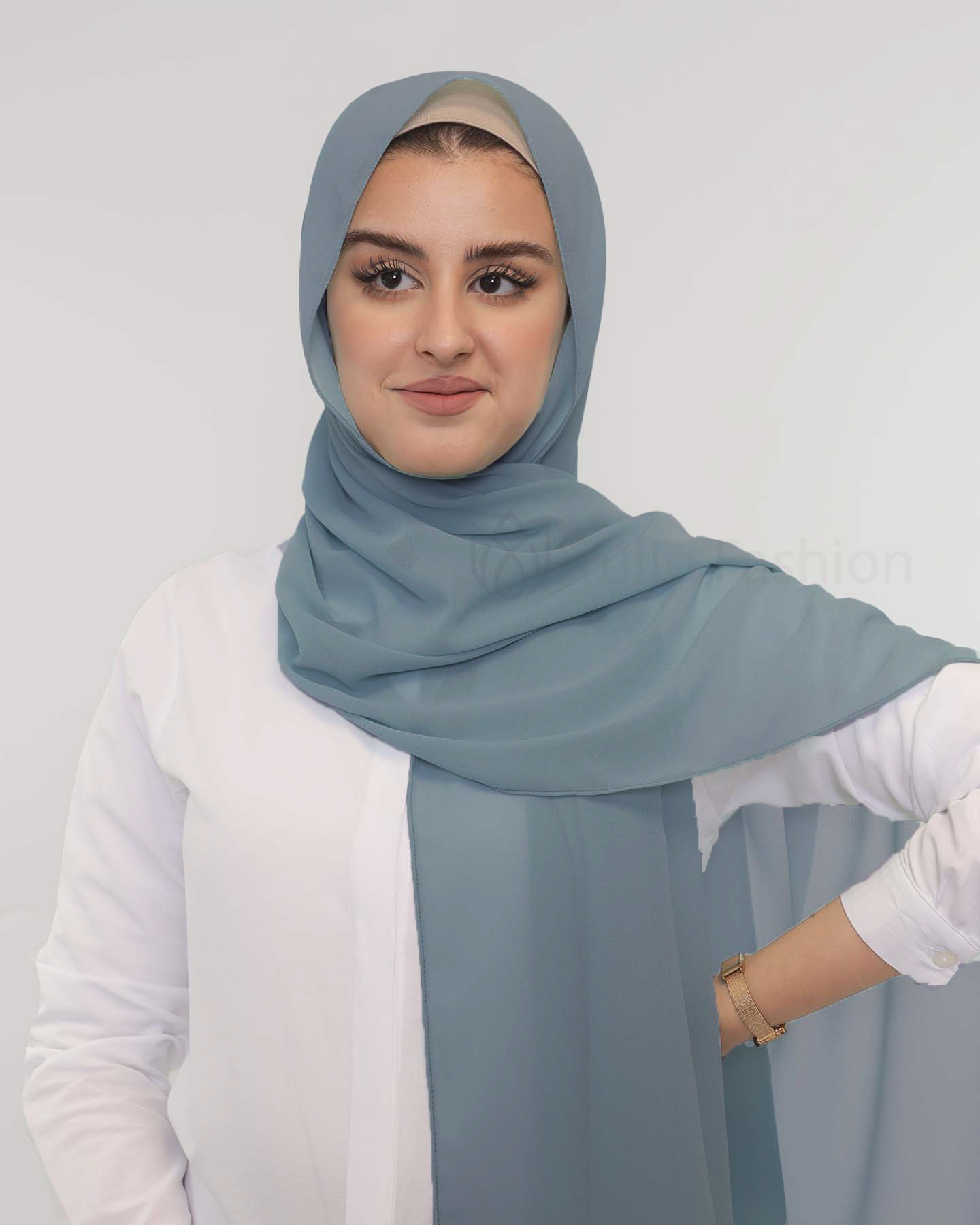 Premium Chiffon Hijab - Turquoise