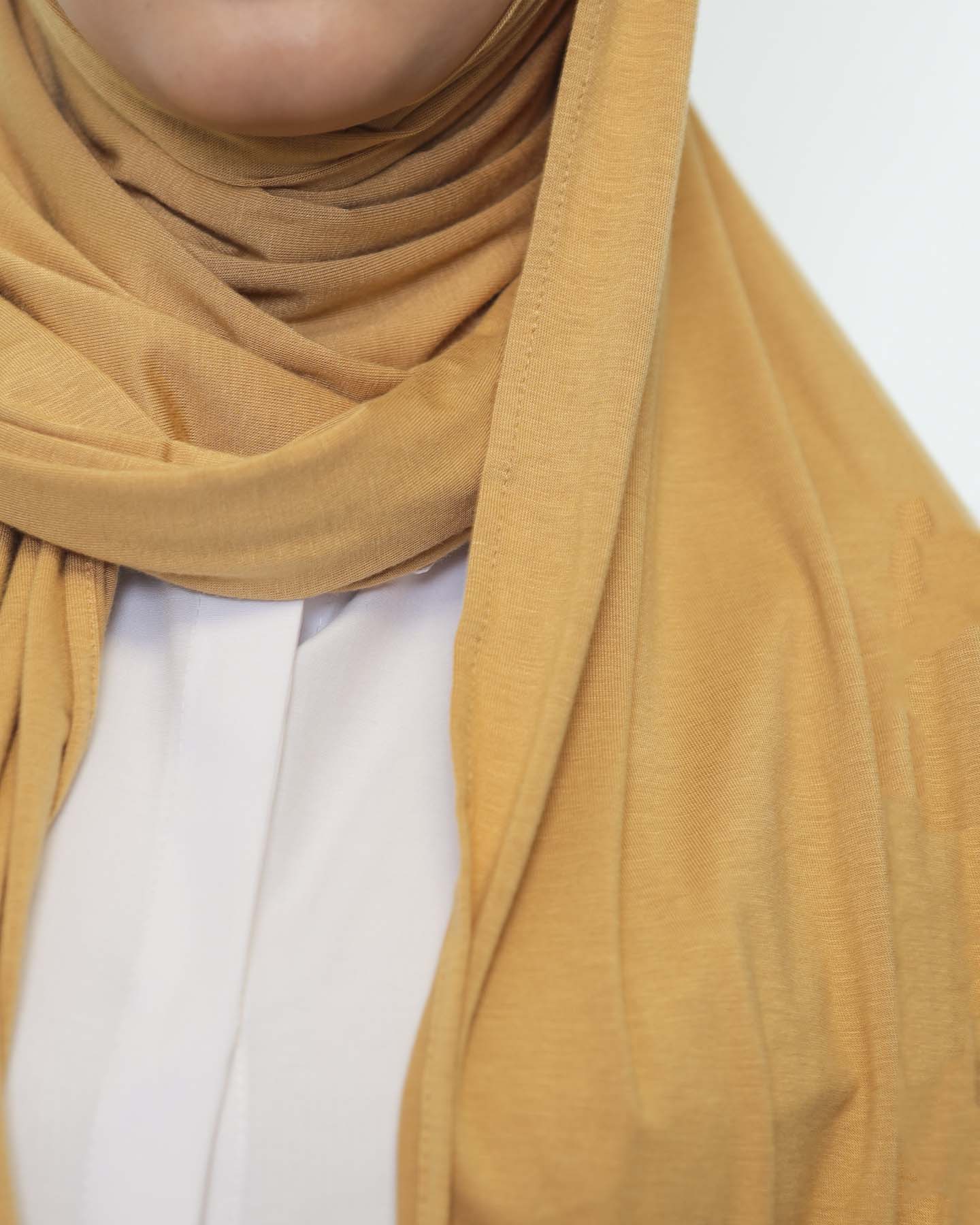 Premium Jersey Hijab - Gold - 3