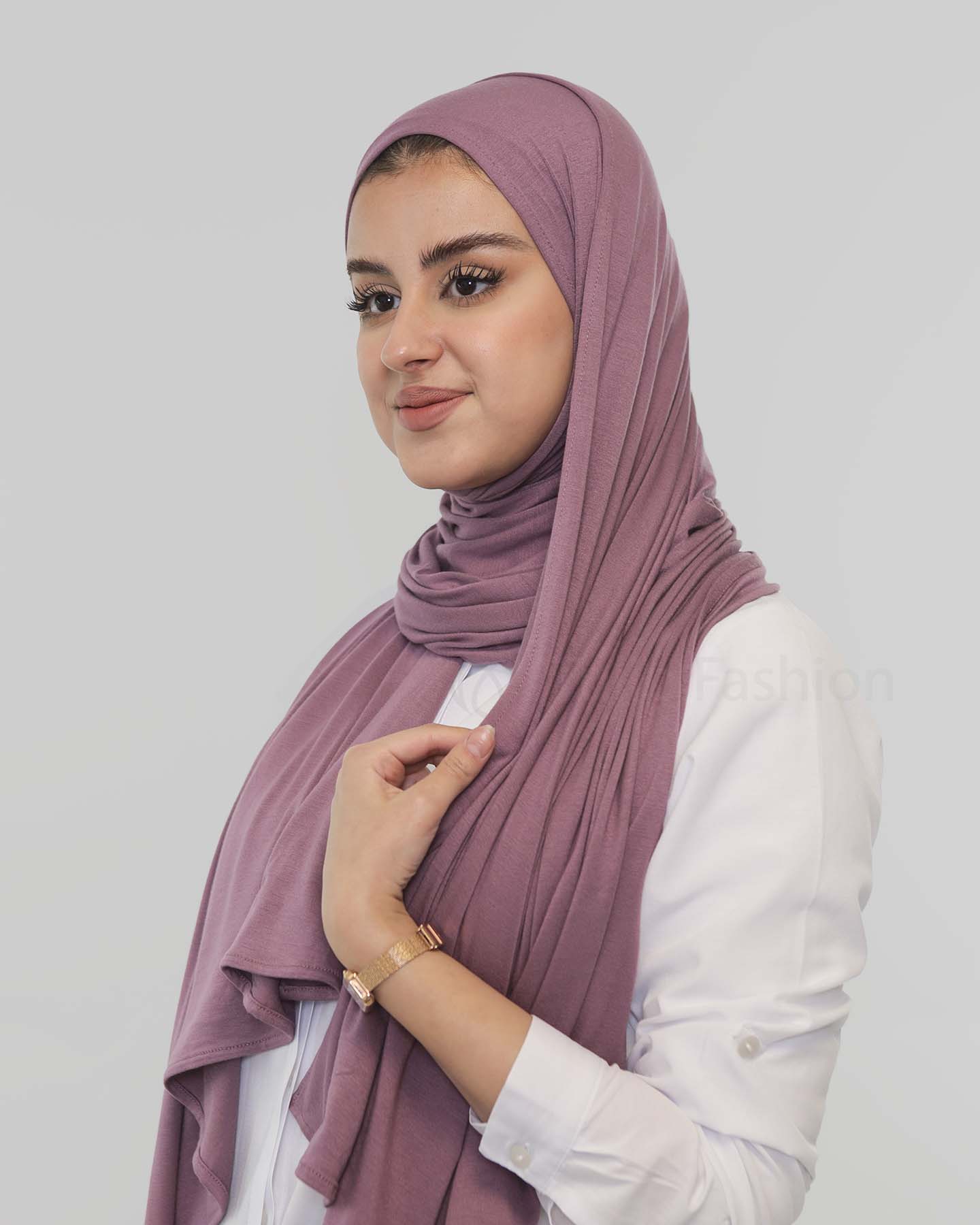 Premium Jersey Hijab - Purple - 2