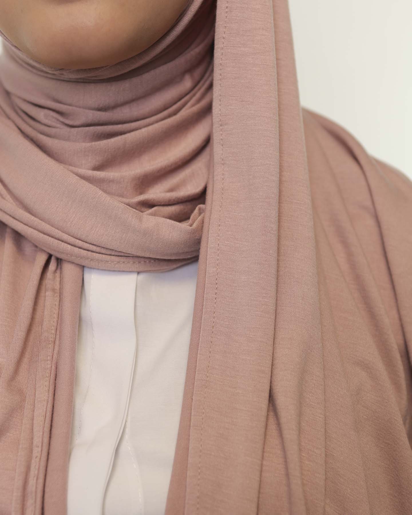 Premium Jersey Hijab - Light Mauve - 3