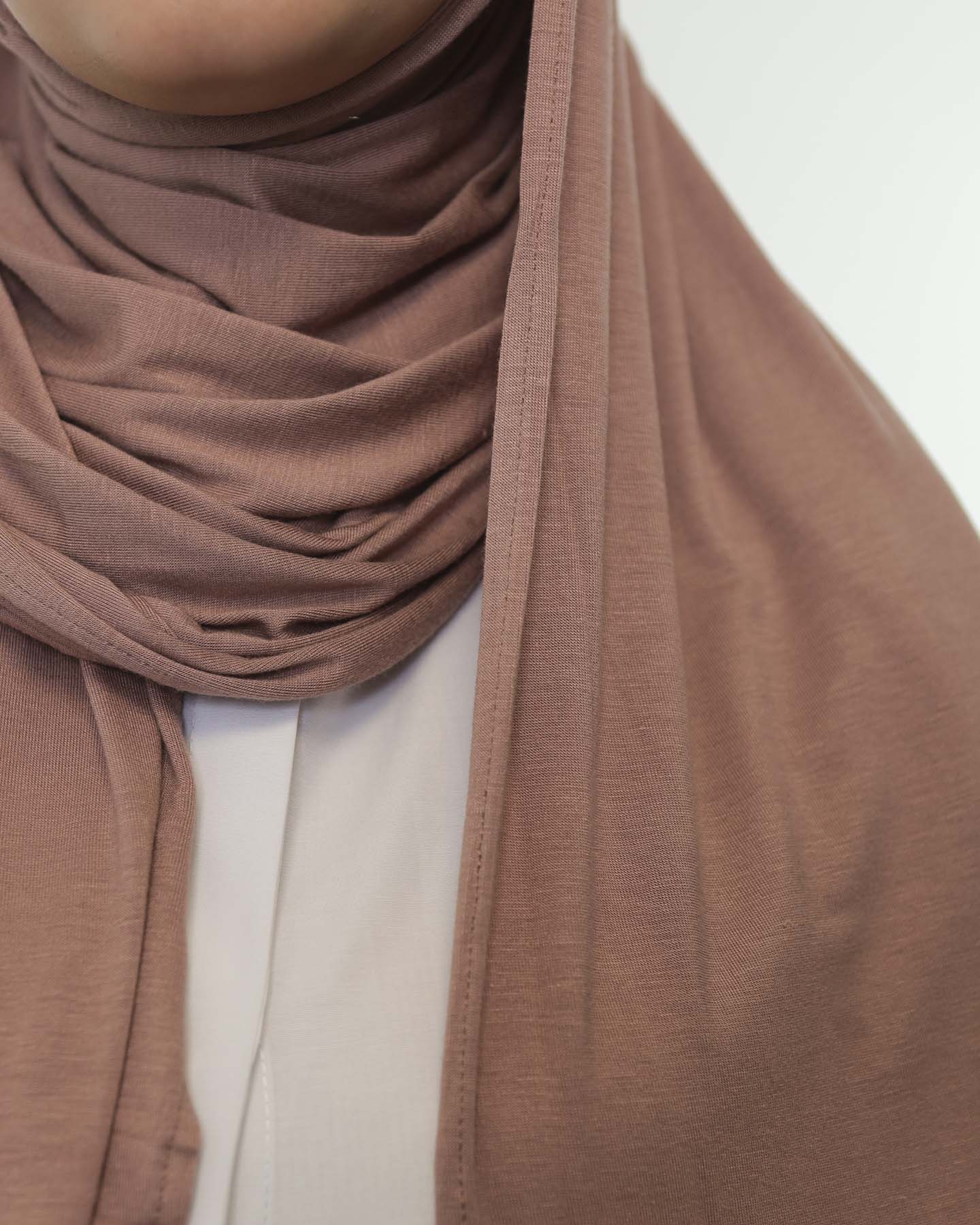 Premium Jersey Hijab - Mauve - 3