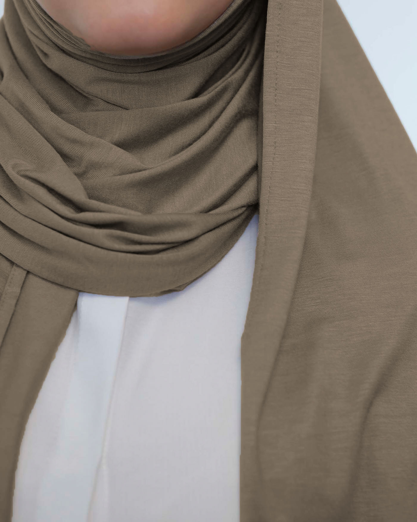 Premium Jersey Hijab - Taupe - 2