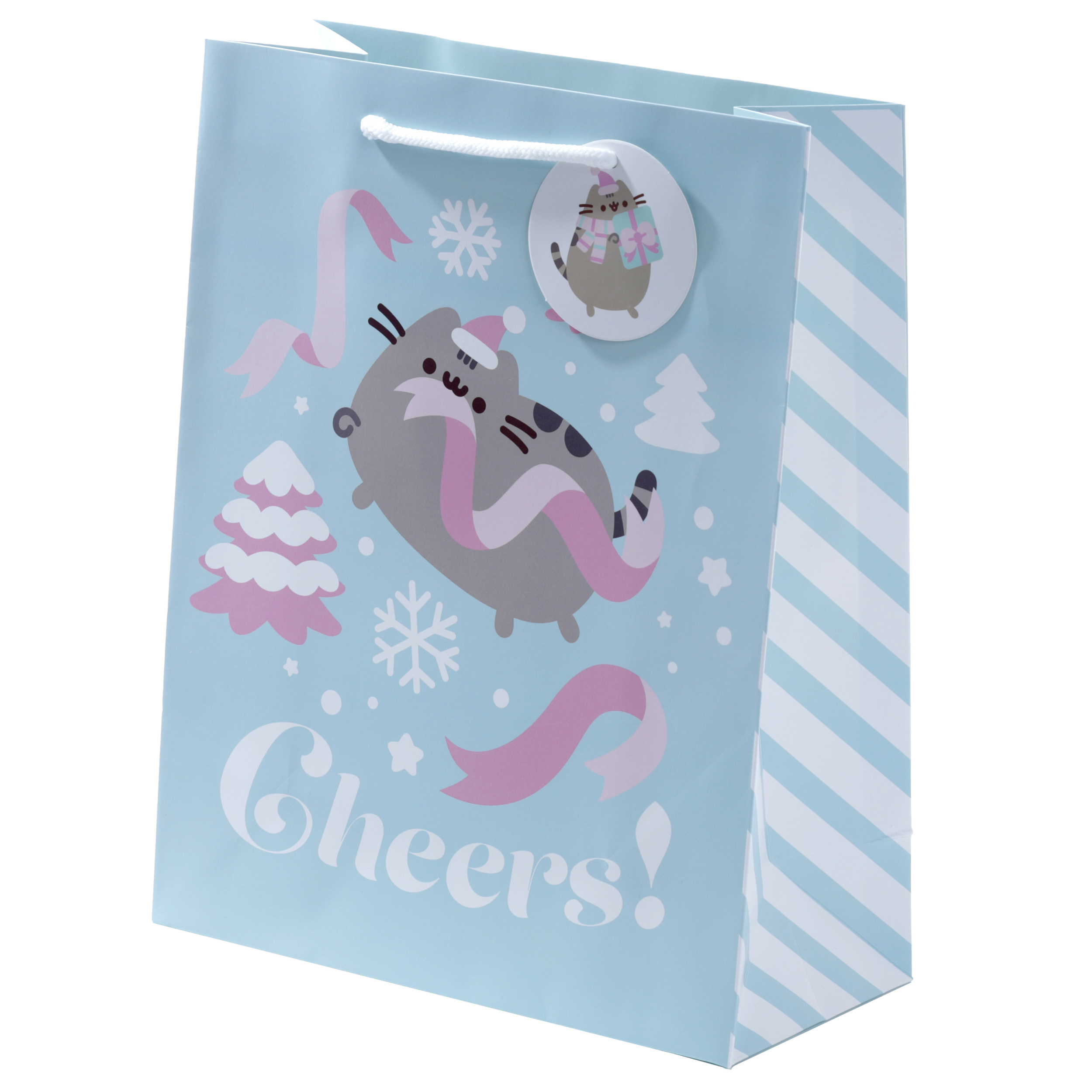 Pusheen Presentpåse 33 x 26 cm Mintgrön