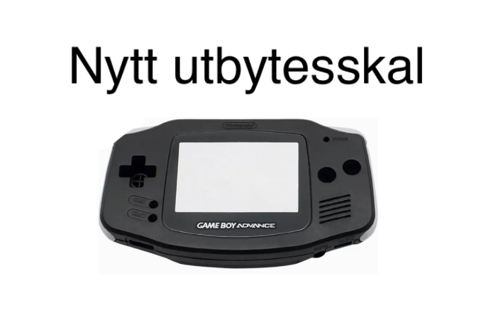Gameboy Advance konsol svart med nytt skal - 2