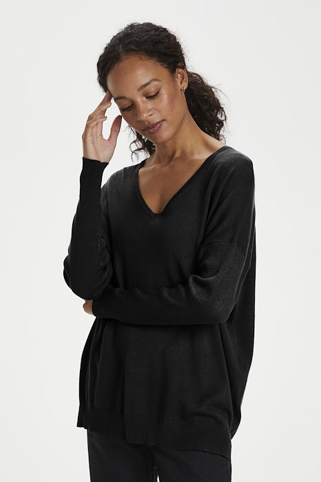 KAmachelle Knit Pullover Black Deep KAFFE - 2