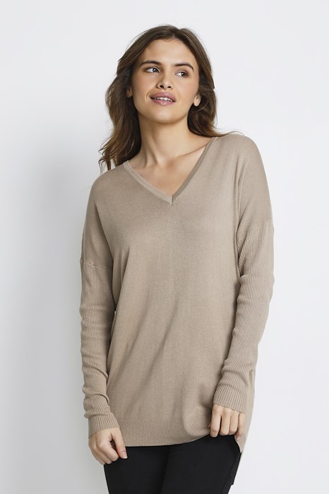KAmachelle Knit Pullover Savannah Tan KAFFE - 2