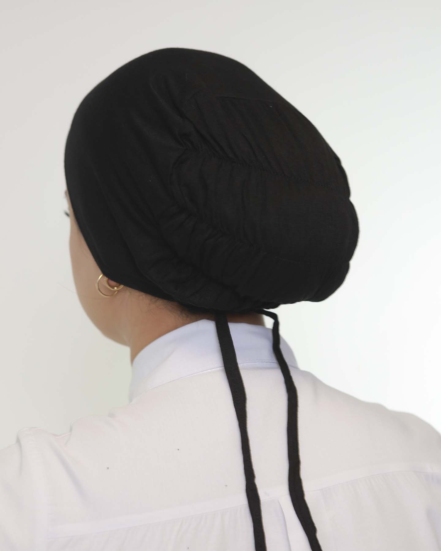 Underscarf - High elastic tie-back - Black