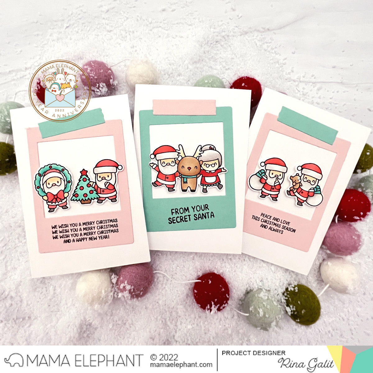MAMA ELEPHANT -POLAROID TAG SET - CREATIVE CUTS - 2