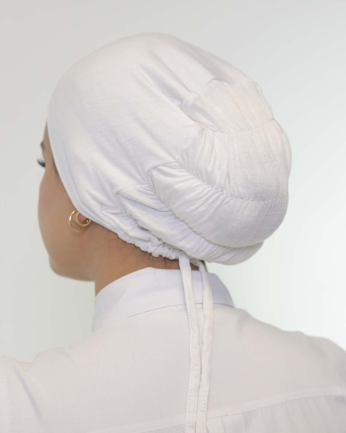 Underscarf - High elastic tie-back - White