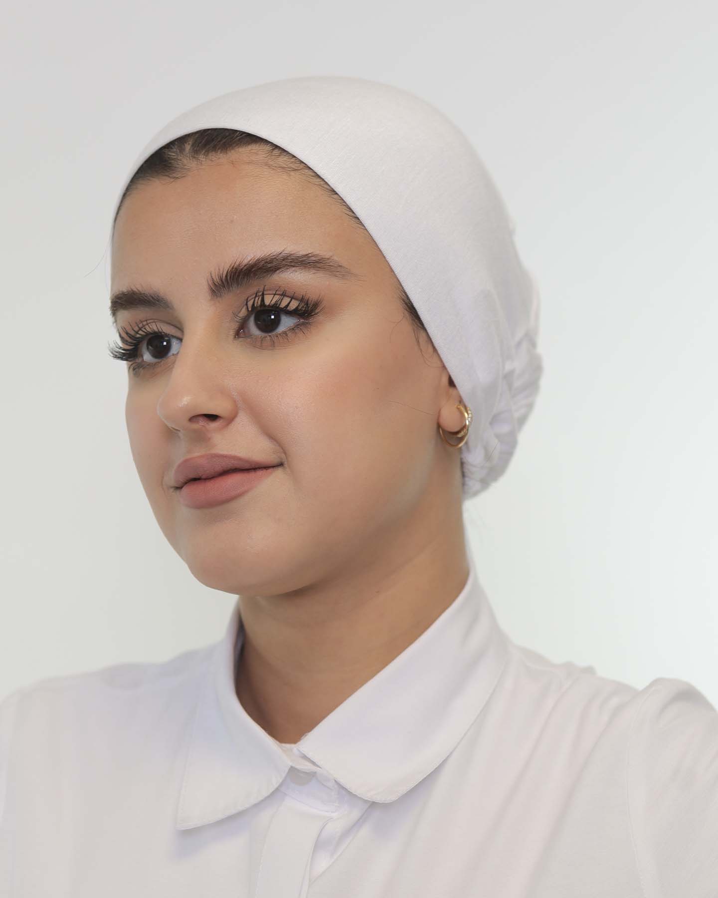 Underscarf - High elastic tie-back - White - 3