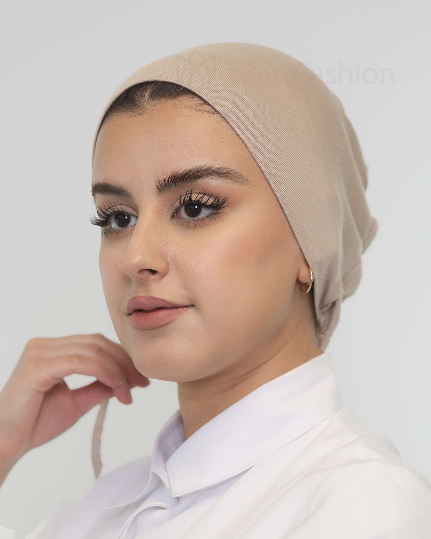 Underscarf - High elastic tie-back - Beige - 4