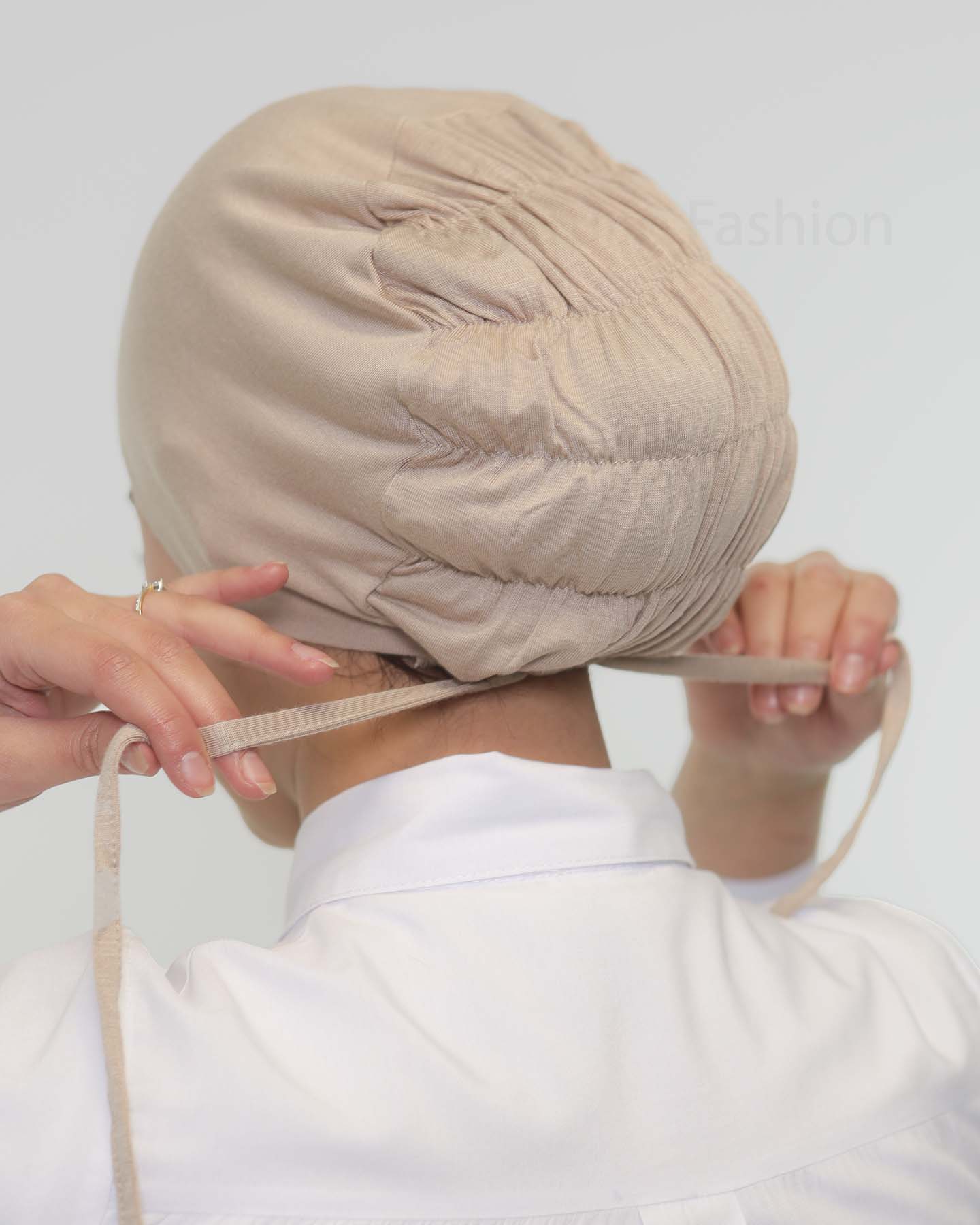 Underscarf - High elastic tie-back - Beige - 2