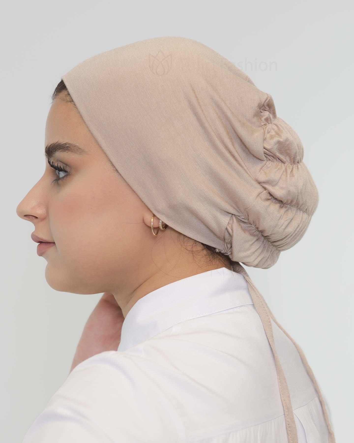Underscarf - High elastic tie-back - Beige - 3