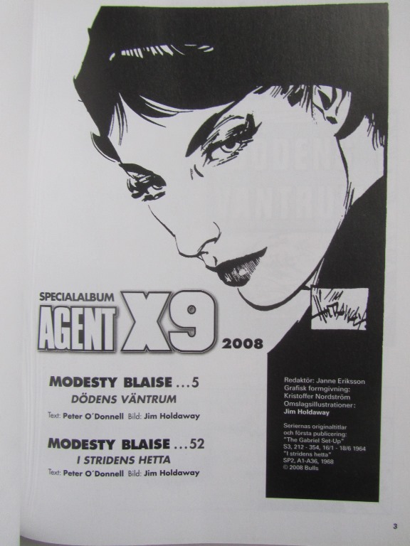 Agent X9 Julalbum 2007 med Modesty Blaise - 2
