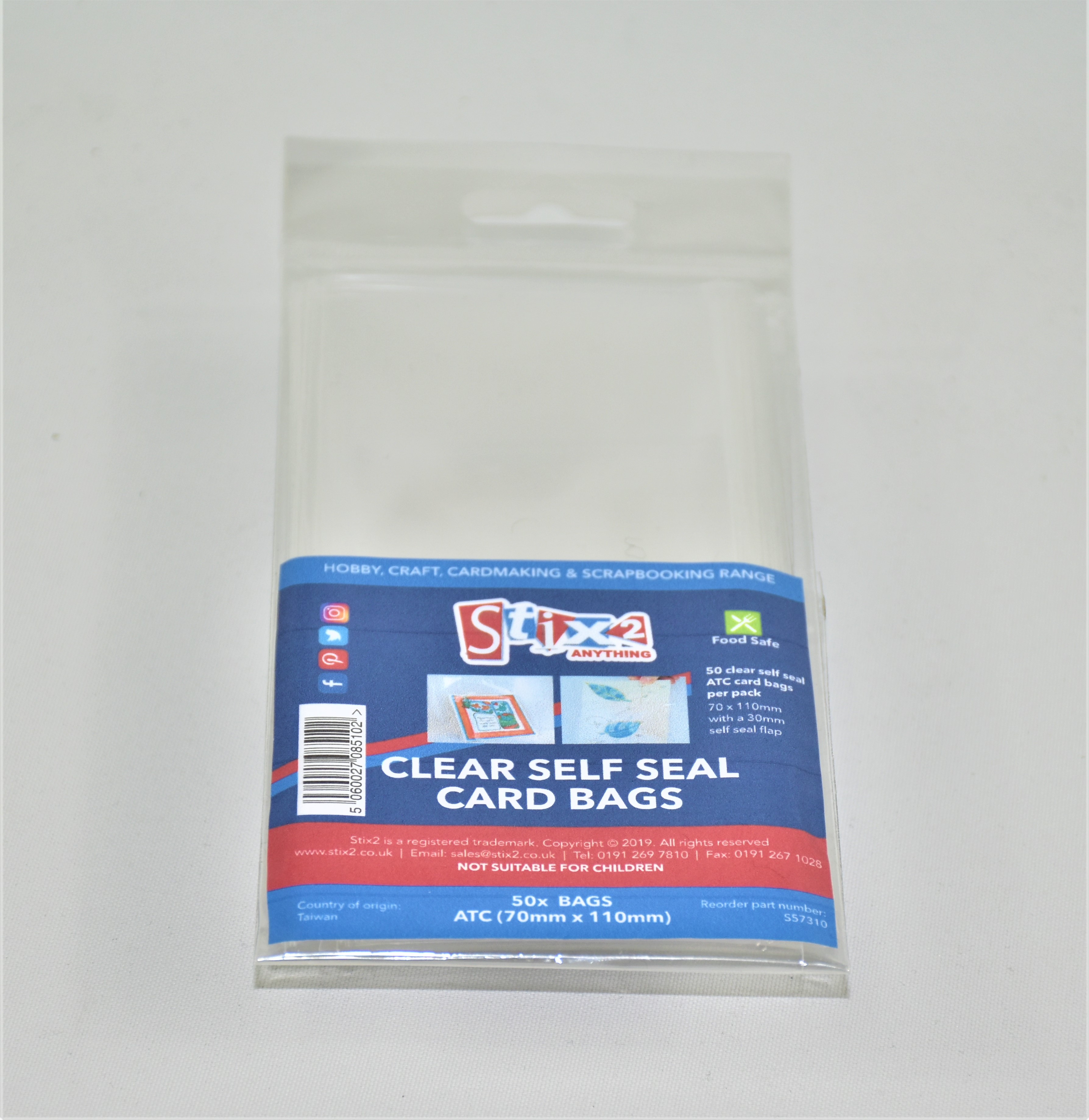 Self Seal 30 Micron Card ATC Bags